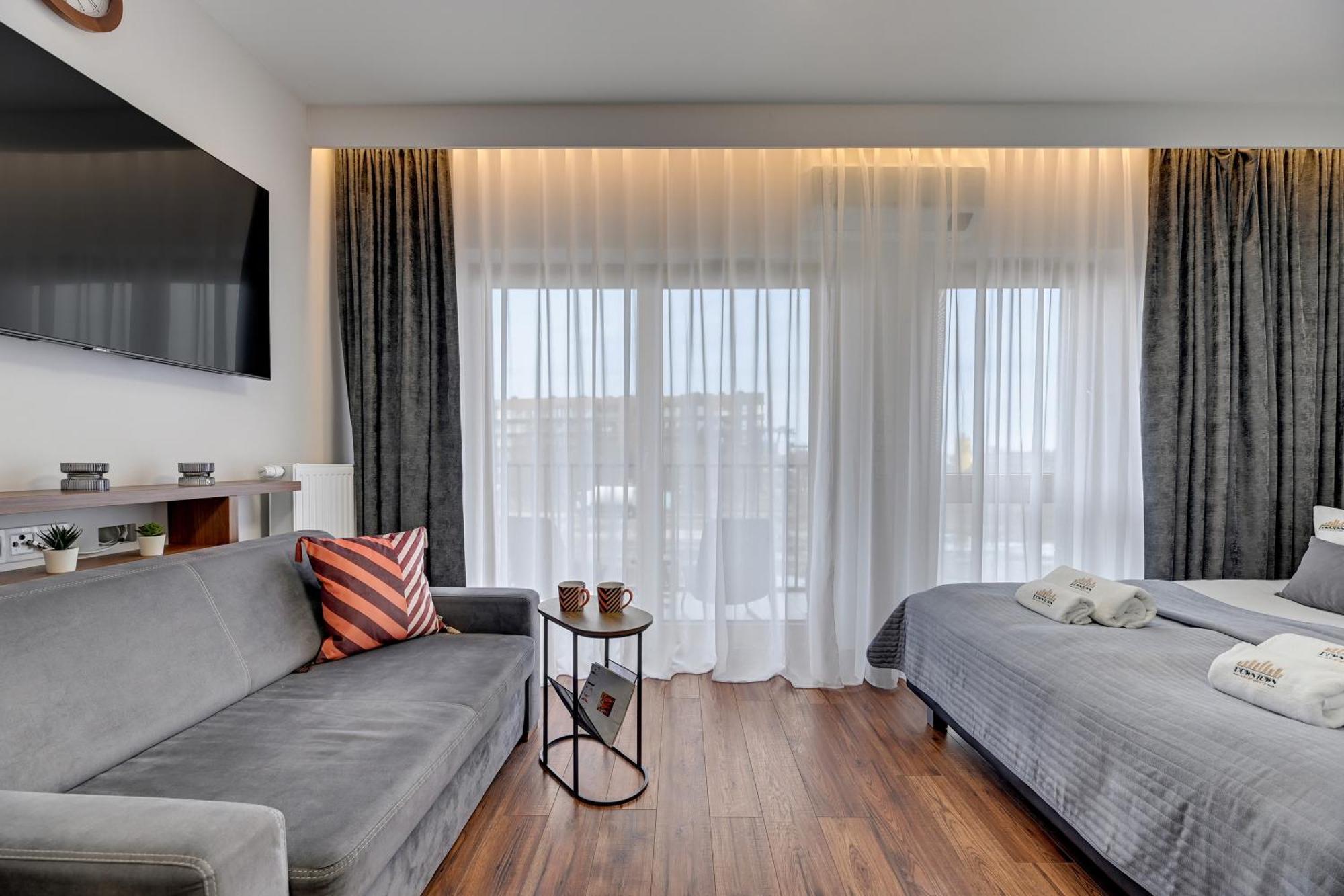 Nadmotlawie Riverside - Sauna, Gym & Parking By Downtown Apartments غدانسك الغرفة الصورة